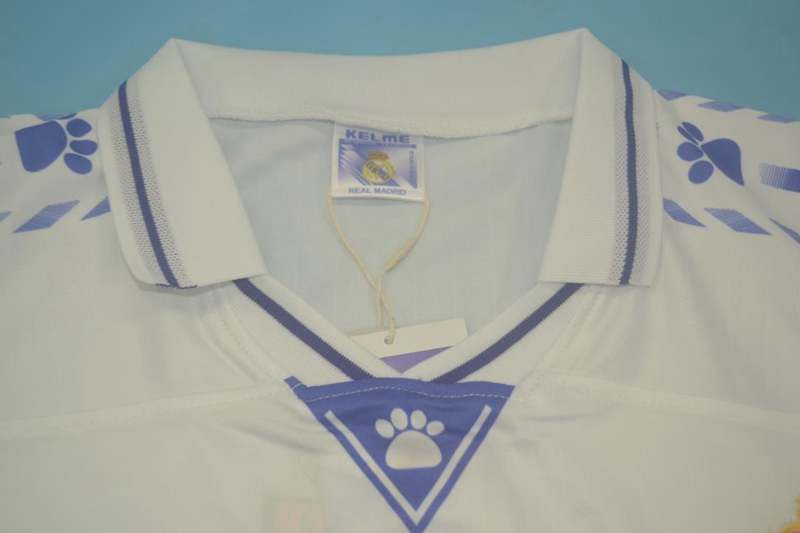 Thailand Quality(AAA) 1996/97 Real Madrid Home Retro Soccer Jersey