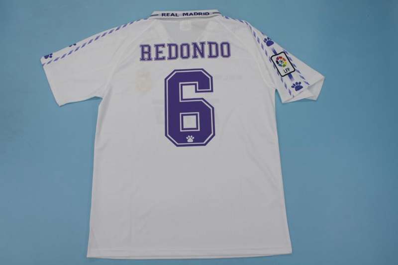 Thailand Quality(AAA) 1996/97 Real Madrid Home Retro Soccer Jersey