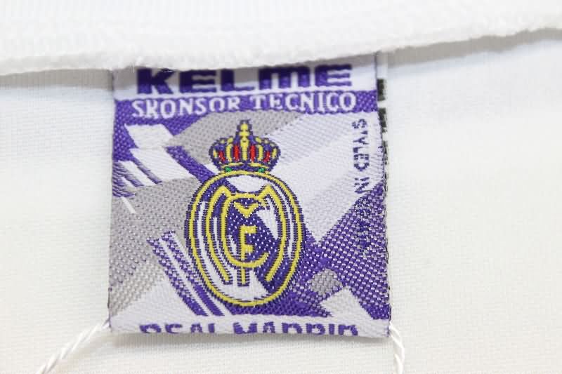 Thailand Quality(AAA) 1996/97 Real Madrid Home Long Sleeve Retro Soccer Jersey