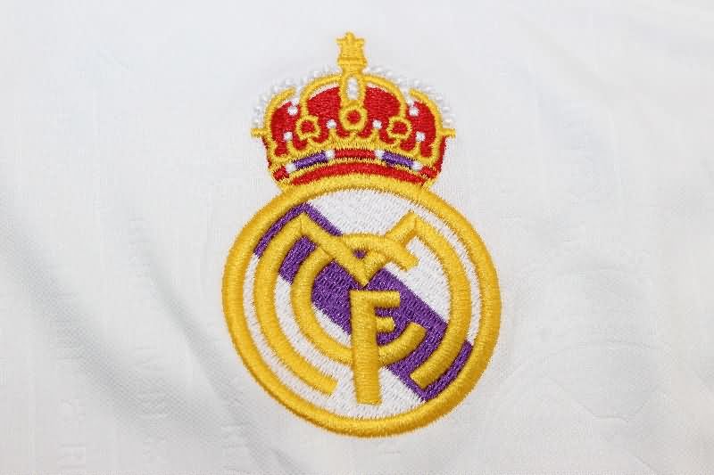 Thailand Quality(AAA) 1996/97 Real Madrid Home Long Sleeve Retro Soccer Jersey