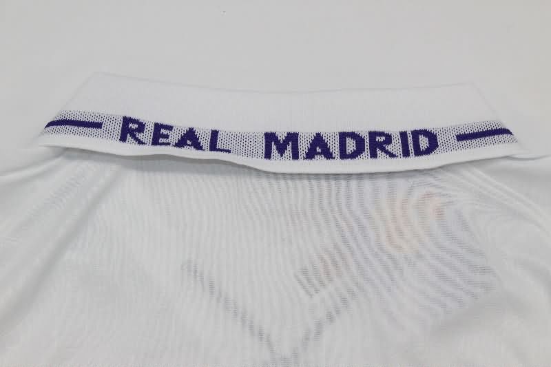 Thailand Quality(AAA) 1996/97 Real Madrid Home Long Sleeve Retro Soccer Jersey