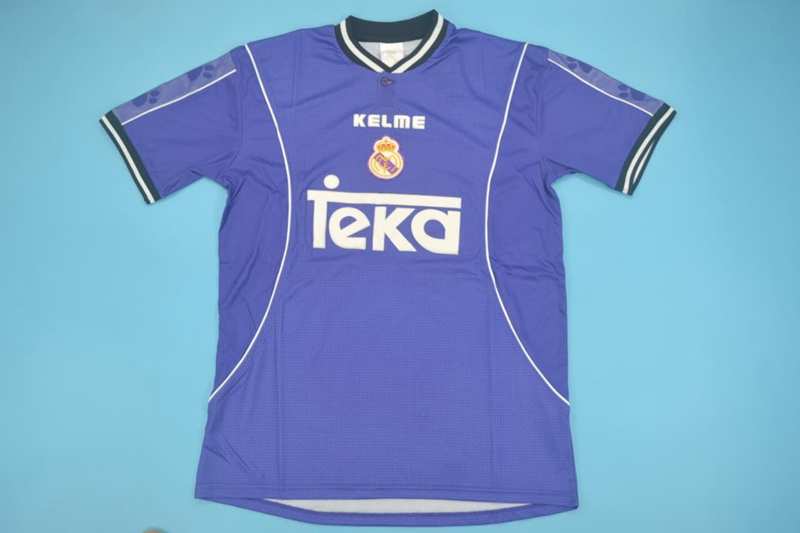 Thailand Quality(AAA) 1997/98 Real Madrid Away Retro Soccer Jersey