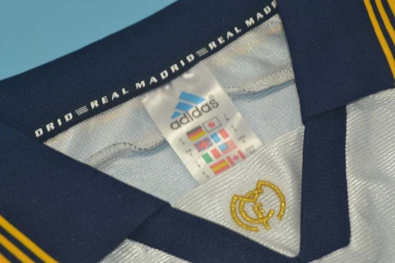 Thailand Quality(AAA) 1998/00 Real Madrid Home Retro Soccer Jersey