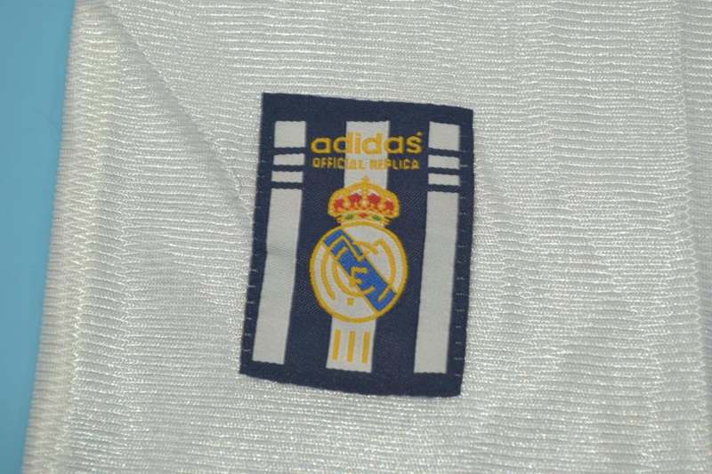 Thailand Quality(AAA) 1998/00 Real Madrid Home Retro Soccer Jersey