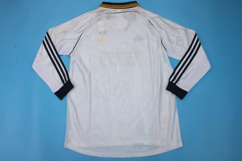 Thailand Quality(AAA) 1998/00 Real Madrid Home Retro Long Slevee Soccer Jersey