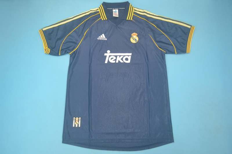 Thailand Quality(AAA) 1998/99 Real Madrid Away Retro Soccer Jersey