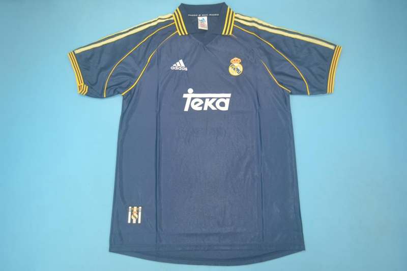 Thailand Quality(AAA) 1998/99 Real Madrid Away Retro Soccer Jersey