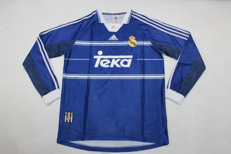 Thailand Quality(AAA) 1998/99 Real Madrid Third Long Sleeve Retro Soccer Jersey