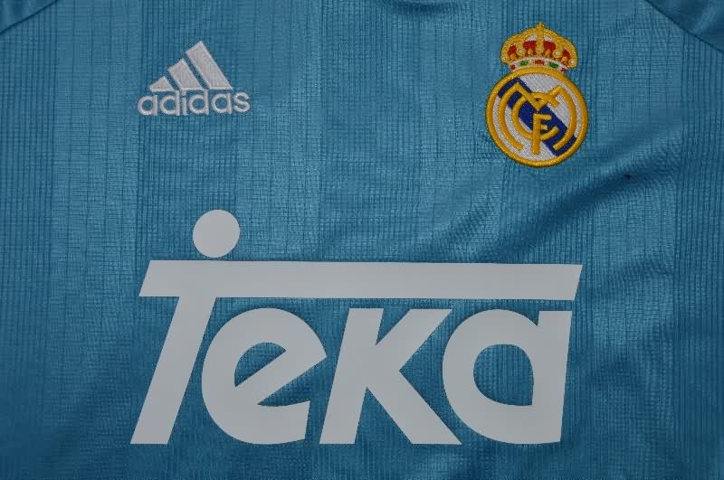 Thailand Quality(AAA) 1999/01 Real Madrid Third Long Sleeve Retro Soccer Jersey