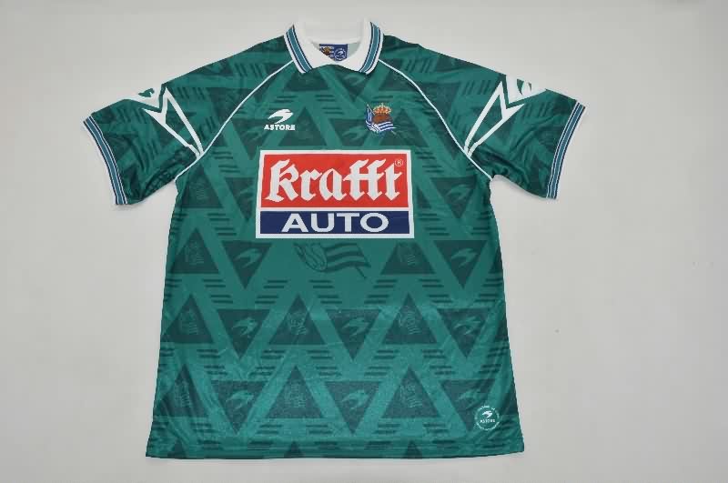 Thailand Quality(AAA) 1995/96 Real Sociedad Away Retro Soccer Jersey