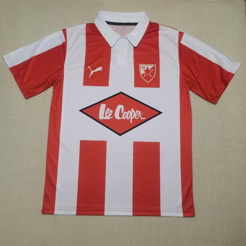 Thailand Quality(AAA) 1984/85 Red Star Belgrade Home Retro Soccer Jersey