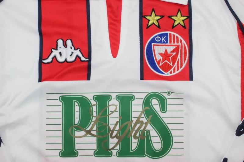 Thailand Quality(AAA) 1990/91 Red Star Belgrade Home Long Sleeve Retro Soccer Jersey