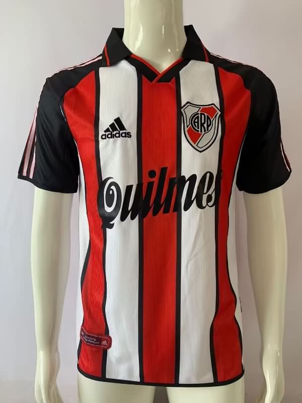 Thailand Quality(AAA) 2000/01 River Plate Away Retro Soccer Jersey
