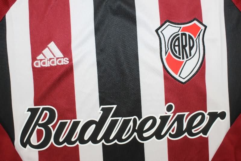 Thailand Quality(AAA) 2005/06 River Plate Away Long Sleeve Retro Soccer Jersey