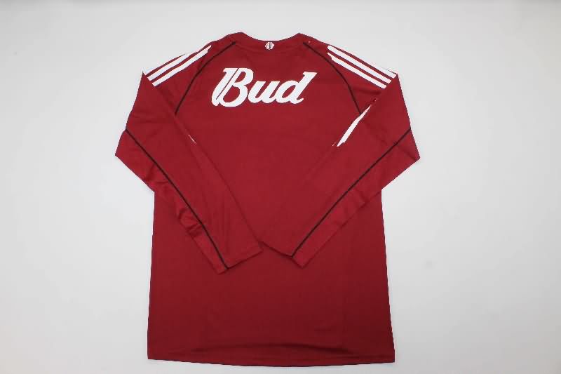 Thailand Quality(AAA) 2005/06 River Plate Away Long Sleeve Retro Soccer Jersey