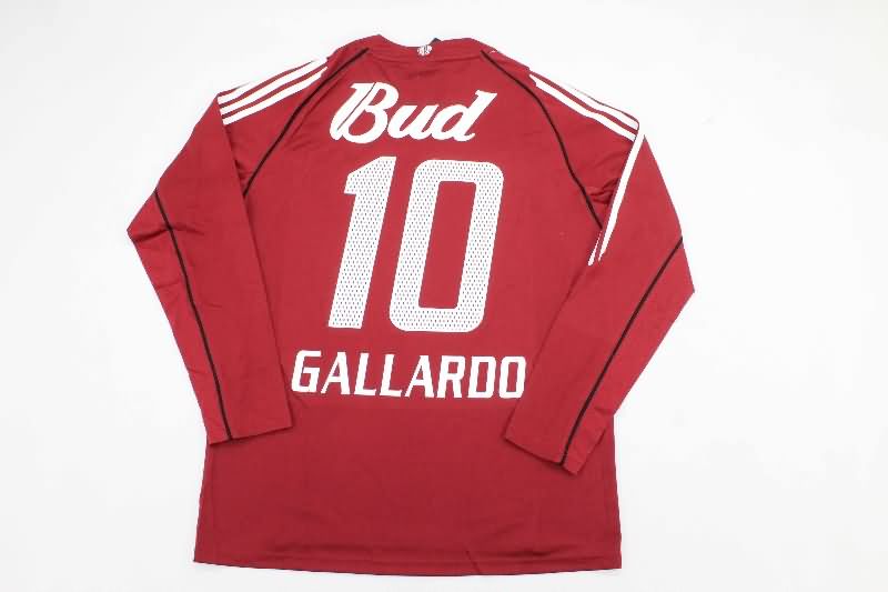 Thailand Quality(AAA) 2005/06 River Plate Away Long Sleeve Retro Soccer Jersey
