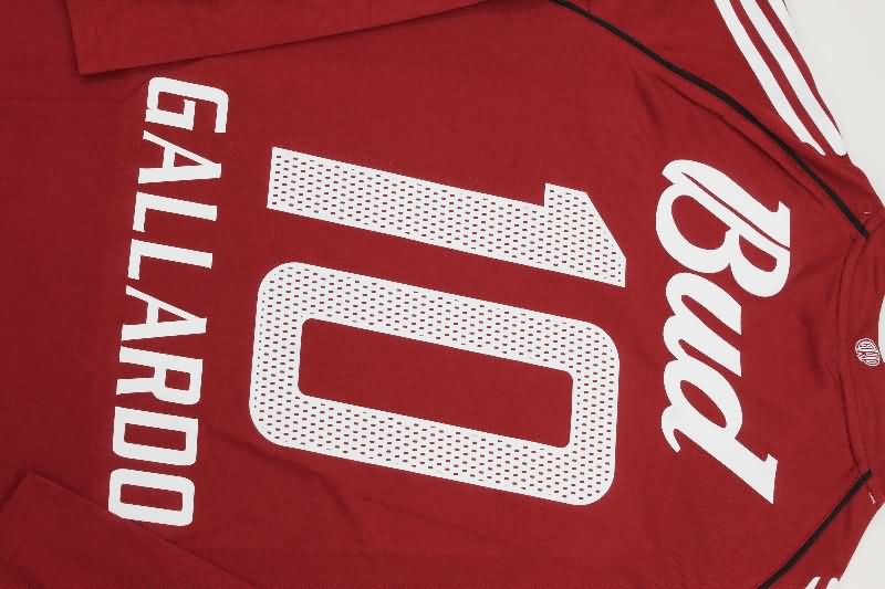 Thailand Quality(AAA) 2005/06 River Plate Away Long Sleeve Retro Soccer Jersey