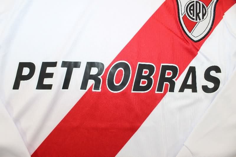 Thailand Quality(AAA) 2006/07 River Plate Home Long Sleeve Retro Soccer Jersey