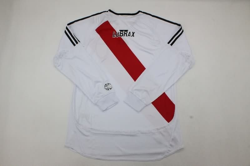 Thailand Quality(AAA) 2006/07 River Plate Home Long Sleeve Retro Soccer Jersey