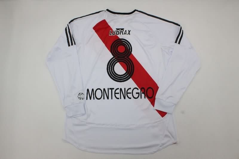 Thailand Quality(AAA) 2006/07 River Plate Home Long Sleeve Retro Soccer Jersey