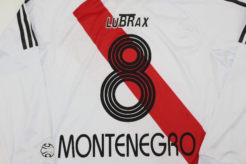 Thailand Quality(AAA) 2006/07 River Plate Home Long Sleeve Retro Soccer Jersey