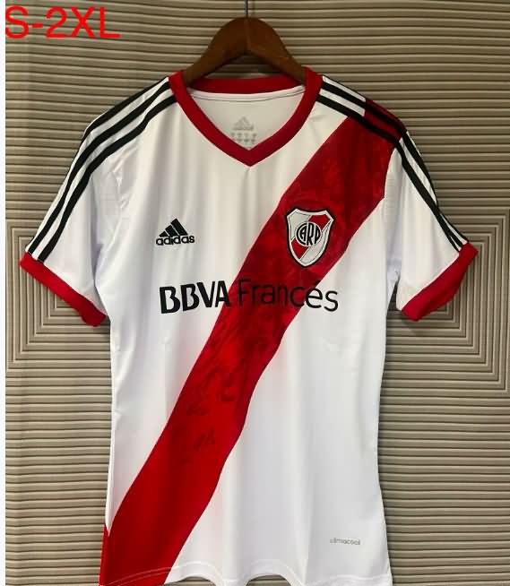 Thailand Quality(AAA) 2013/14 River Plate Home Retro Soccer Jersey