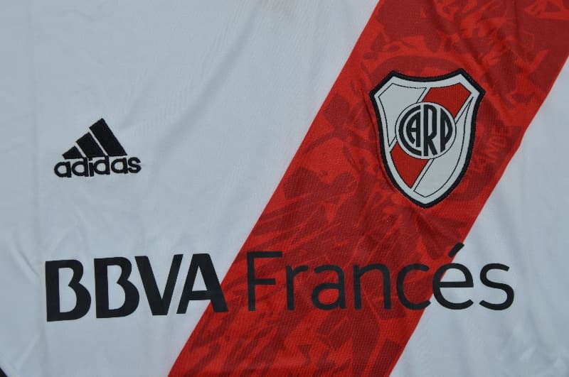 Thailand Quality(AAA) 2013/14 River Plate Home Long Retro Soccer Jersey