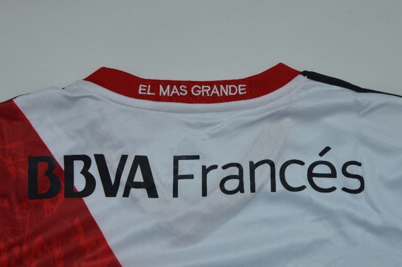 Thailand Quality(AAA) 2013/14 River Plate Home Long Retro Soccer Jersey