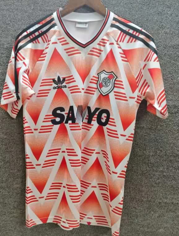 Thailand Quality(AAA) 1992/93 River Plate Away Retro Soccer Jersey