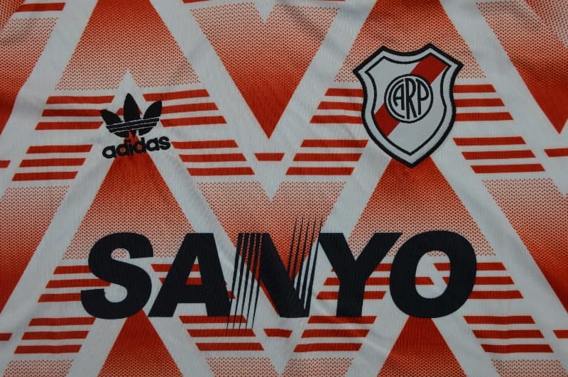 Thailand Quality(AAA) 1992/93 River Plate Away Retro Soccer Jersey