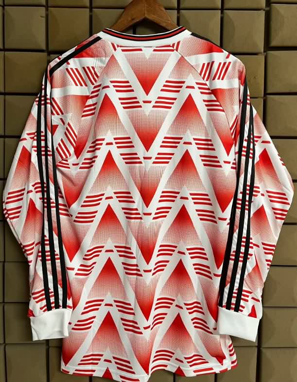 Thailand Quality(AAA) 1992/93 River Plate Away Long Sleeve Retro Soccer Jersey