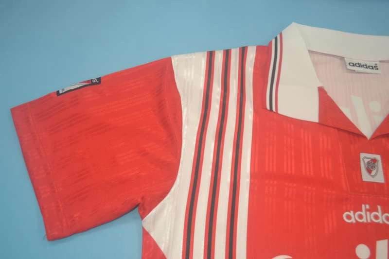 Thailand Quality(AAA) 1995/96 River Plate Away Retro Soccer Jersey