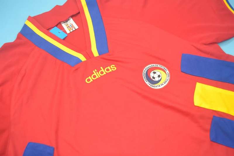 Thailand Quality(AAA) 1994 Romania Away Retro Soccer Jersey