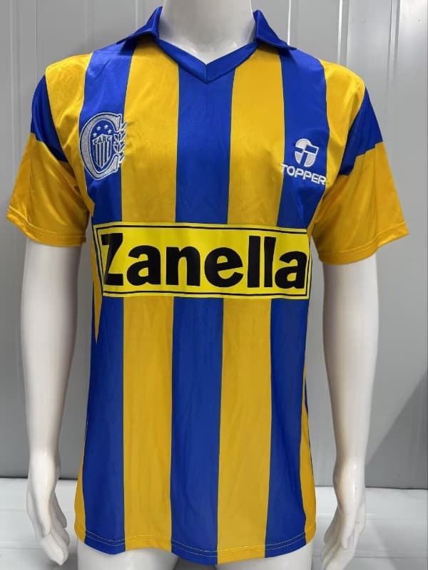Thailand Quality(AAA) 1987/88 Rosario Central Home Retro Soccer Jersey Thailand Quality(AAA) 1987/88 Rosario Central Home Retro Soccer Jersey