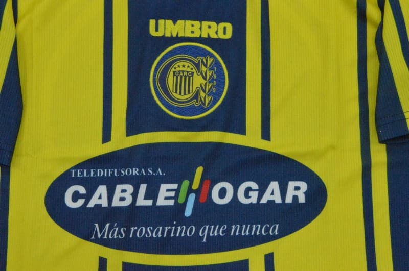 Thailand Quality(AAA) 1998/99 Rosario Central Home Retro Soccer Jersey