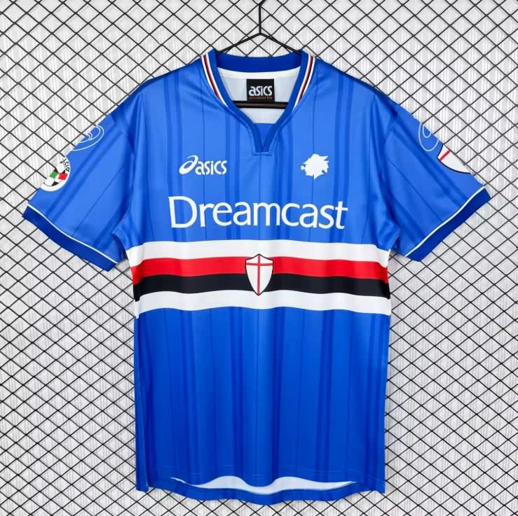 Thailand Quality(AAA) 2000/01 Sampdoria Home Retro Soccer Jersey