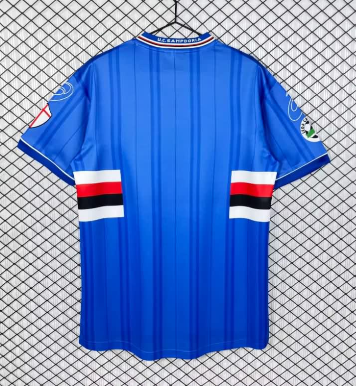 Thailand Quality(AAA) 2000/01 Sampdoria Home Retro Soccer Jersey