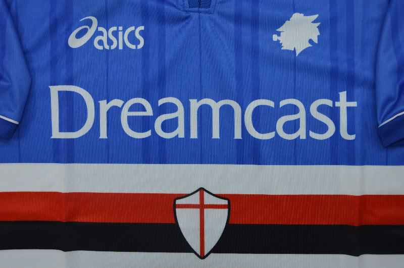 Thailand Quality(AAA) 2000/01 Sampdoria Home Retro Soccer Jersey