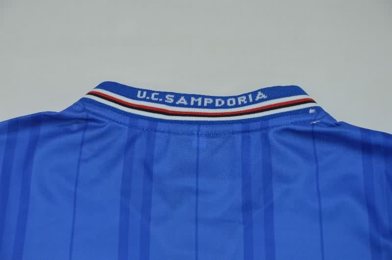 Thailand Quality(AAA) 2000/01 Sampdoria Home Retro Soccer Jersey