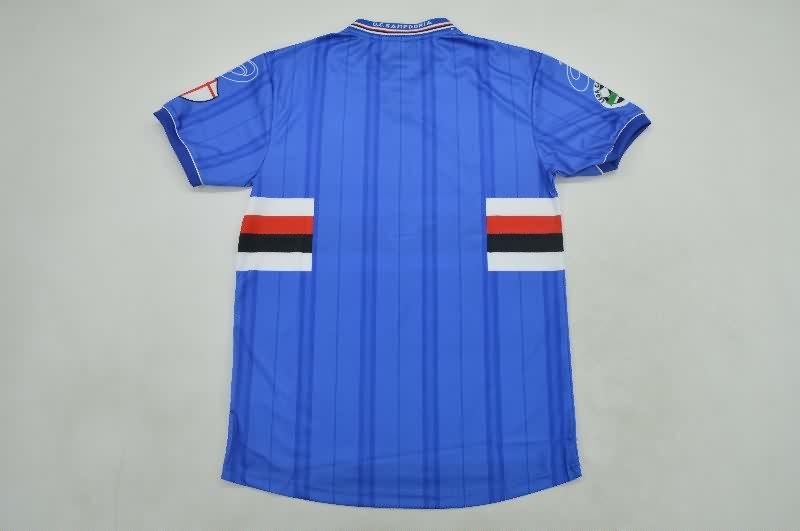Thailand Quality(AAA) 2000/01 Sampdoria Home Retro Soccer Jersey