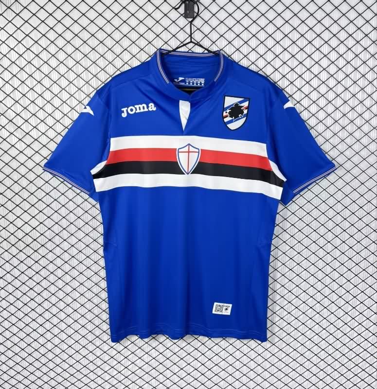 Thailand Quality(AAA) 2015/16 Sampdoria Home Retro Soccer Jersey