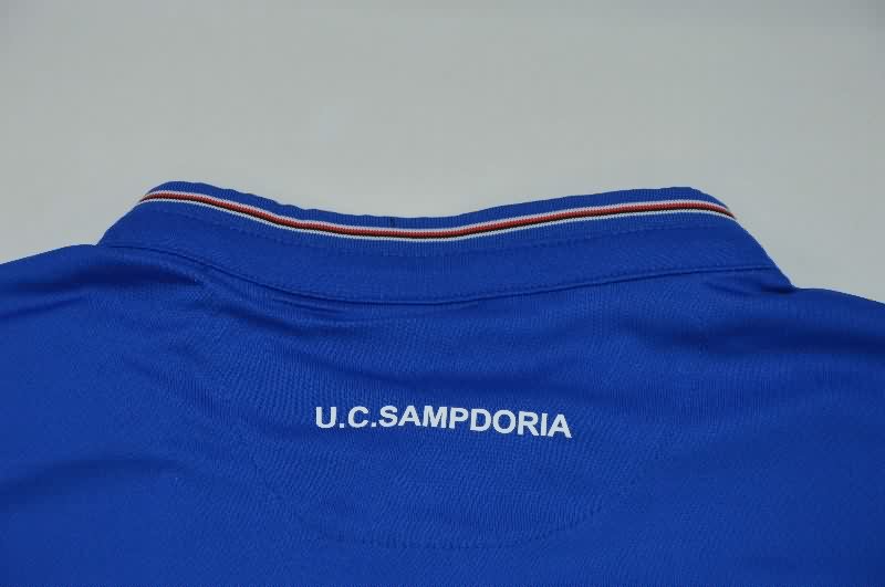 Thailand Quality(AAA) 2015/16 Sampdoria Home Retro Soccer Jersey