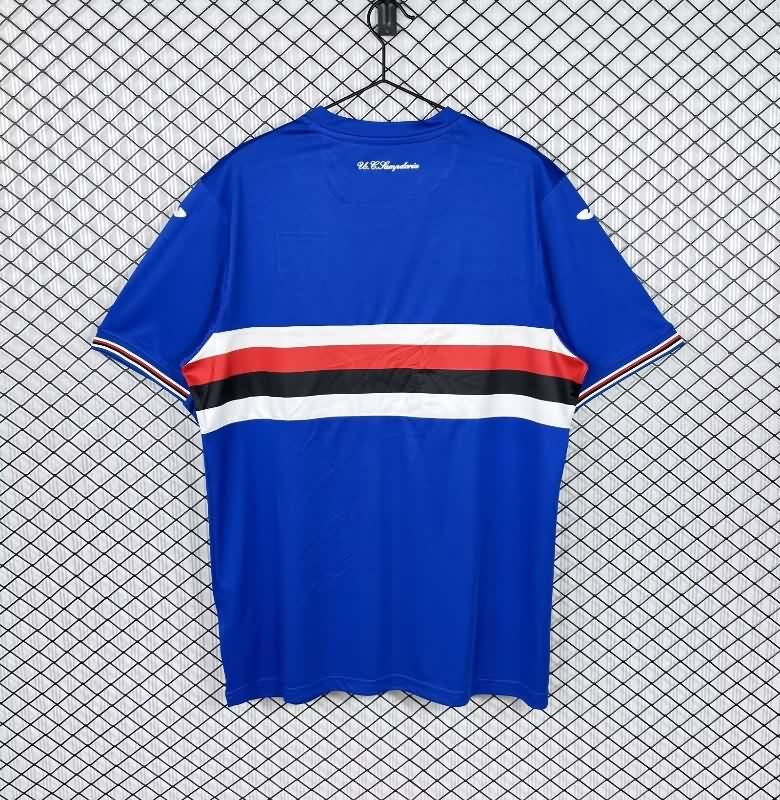 Thailand Quality(AAA) 2016/17 Sampdoria Home Retro Soccer Jersey