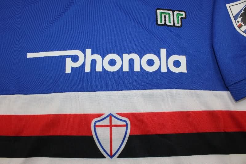 Thailand Quality(AAA) 1983/88 Sampdoria Home Retro Soccer Jersey