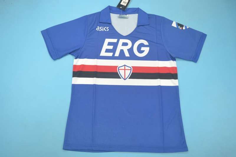 Thailand Quality(AAA) 1990/91 Sampdoria Home Retro Soccer Jersey