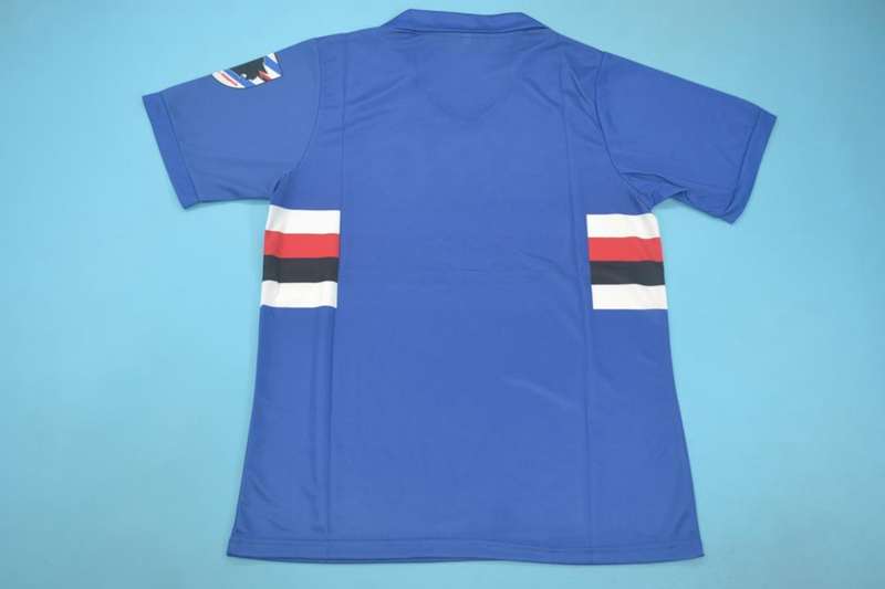 Thailand Quality(AAA) 1990/91 Sampdoria Home Retro Soccer Jersey