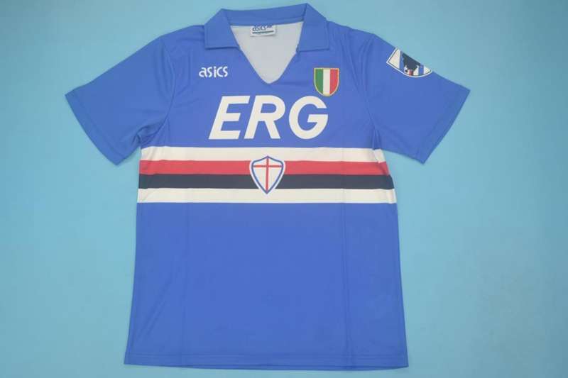 Thailand Quality(AAA) 1991/92 Sampdoria Home Retro Soccer Jersey