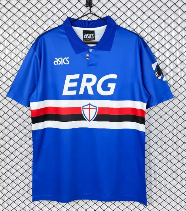 Thailand Quality(AAA) 1993/94 Sampdoria Home Retro Soccer Jersey