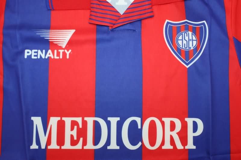 Thailand Quality(AAA) 1994/95 San Lorenzo Home Retro Soccer Jersey