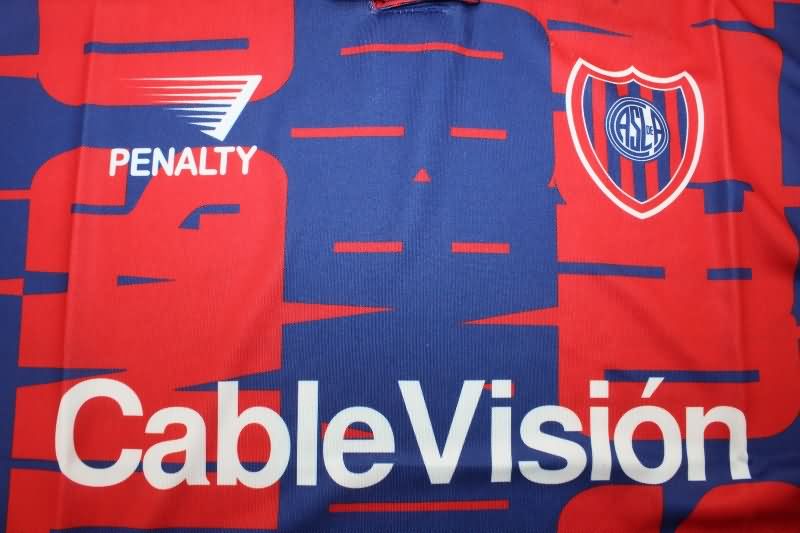 Thailand Quality(AAA) 1995/96 San Lorenzo Home Retro Soccer Jersey